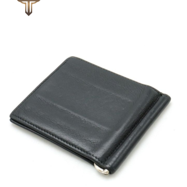 Money Clip Wallet – Black Leather